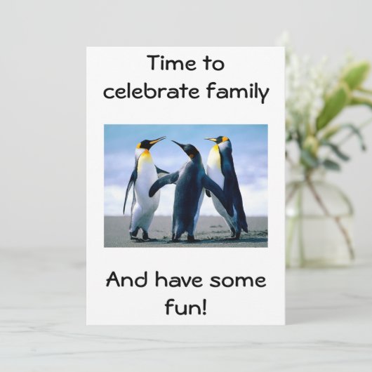 家族懇親会お祝い 招待状 (スタンド正面)