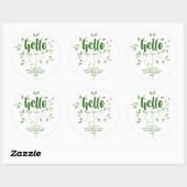 家族懇親会こんにちは私の名前はツリー ラウンドシール (シート)