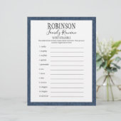 家族懇親会の単語スクランブルゲーム (スタンド正面)