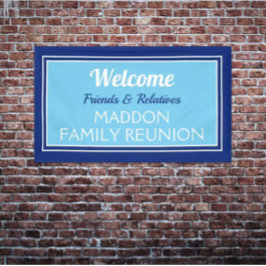 家族懇親会の友人と親戚のバナー 横断幕