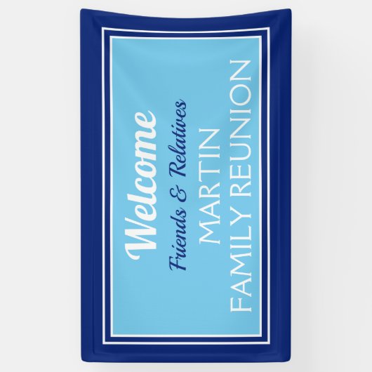 家族懇親会の友人と親戚のバナー 横断幕 (縦)