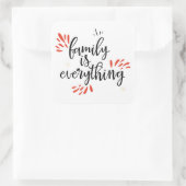 家族懇親会は全てだ スクエアシール (バッグ)