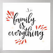 家族懇親会は全てだ ポスター (正面)