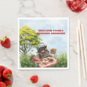 家族懇親会クックアウトザパークペーパーナプキン スタンダードランチョンナプキン (インサイチュ)