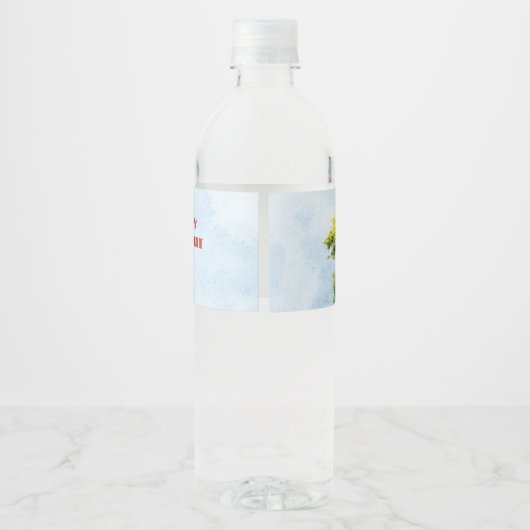 家族懇親会クックアウトザパーク ペットボトルラベル (裏面)