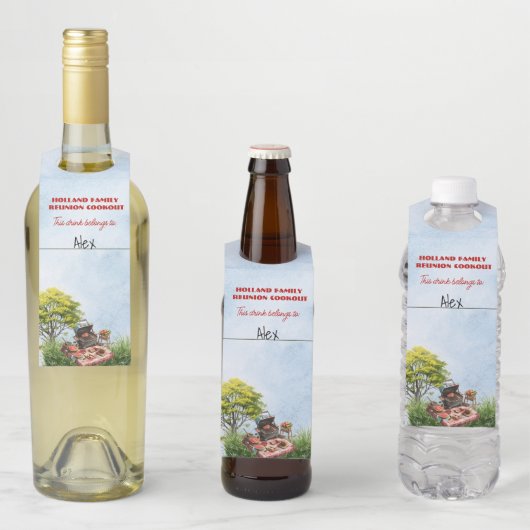 家族懇親会クックアウトザパーク ボトルネックタグ (インサイチュ)