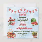 家族懇親会クックアウトザパーク 招待状 (裏面)