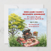 家族懇親会クックアウトザパーク 招待状 (正面)