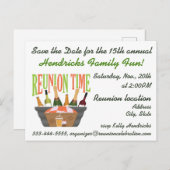 家族懇親会デザイン。 ポストカード (正面/裏面)