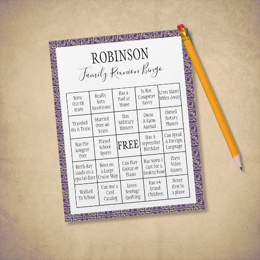 家族懇親会ビンゴゲーム3