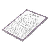 家族懇親会ビンゴゲーム3 ノートパッド (アングル)