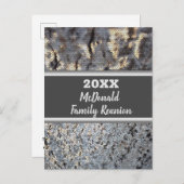 家族懇親会モザイク小さいタイル発表 ポストカード (正面/裏面)