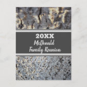 家族懇親会モザイク小さいタイル発表 ポストカード (正面)