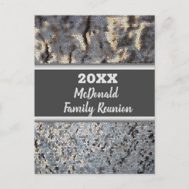 家族懇親会モザイク小さいタイル発表 ポストカード