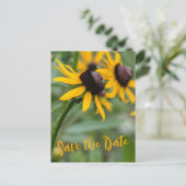 家族懇親会交換可能な写真Rudbekia花 ポストカード (スタンド正面)