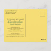 家族懇親会交換可能な写真Rudbekia花 ポストカード (裏面)