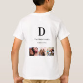 家族懇親会写真コラージモノグラム Tシャツ (裏面)