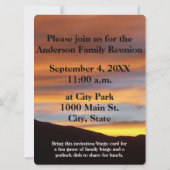 家族懇親会写真ビンゴサンセット写真 (裏面)