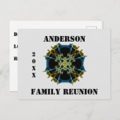 家族懇親会天体抽象芸術発表 ポストカード (正面/裏面)