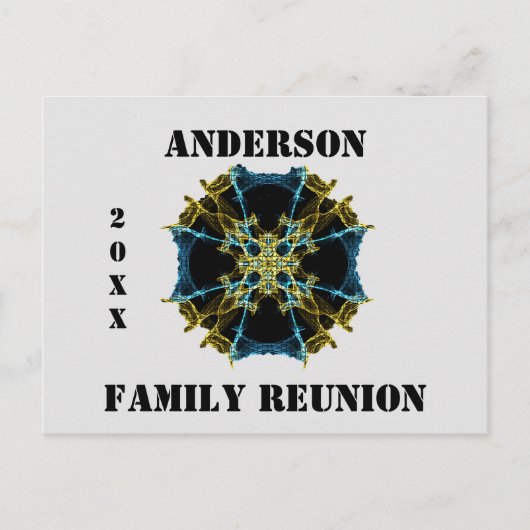 家族懇親会天体抽象芸術発表 ポストカード (正面)