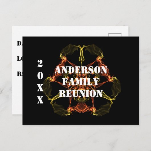 家族懇親会天体抽象芸術発表 ポストカード (正面/裏面)