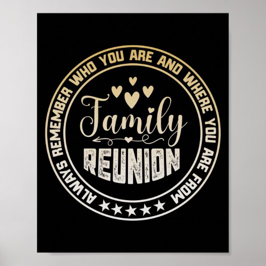 家族懇親会常に自分を覚える ポスター (正面)