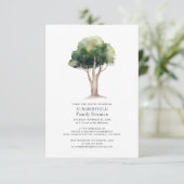 家族懇親会年間Get Together Water Color Tree 招待状 (スタンド正面)