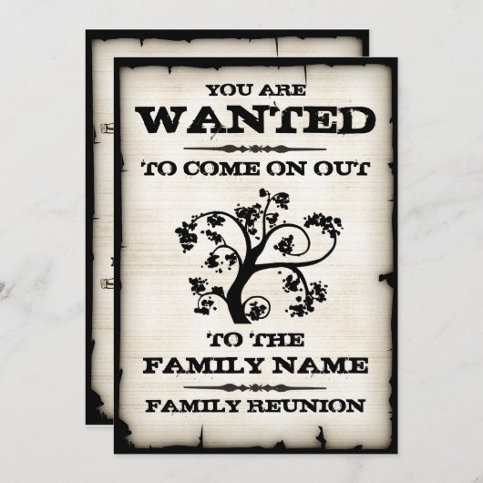 家族懇親会指名招待状 招待状 (正面/裏面)