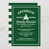 家族懇親会旅行 | パイン素朴ツリーズレイクハウス 招待状 (正面/裏面)