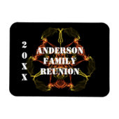 家族懇親会明るい天体のライトキープサケ マグネット (横)