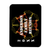 家族懇親会明るい天体のライトキープサケ マグネット (縦)