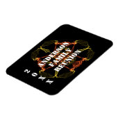 家族懇親会明るい天体のライトキープサケ マグネット (左側)