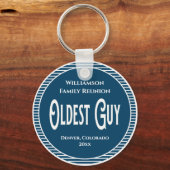 家族懇親会最古の男の賞 キーホルダー (正面)