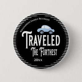 家族懇親会賞が最も遠い車を旅 缶バッジ