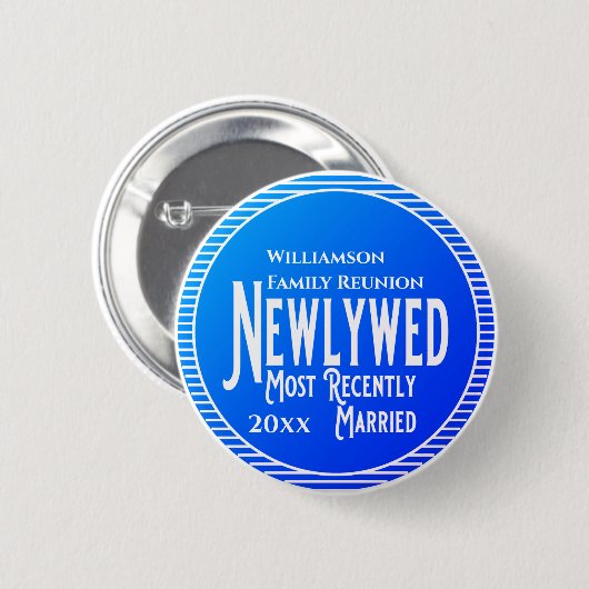 家族懇親会賞が最近生まれ結婚したたが 缶バッジ (正面&裏面)