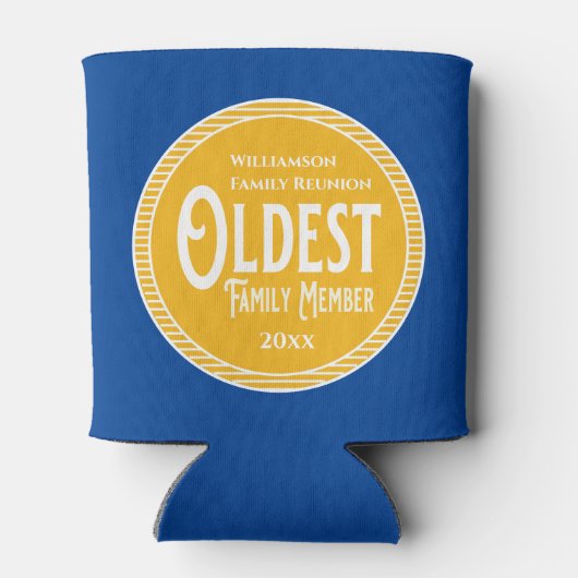 家族懇親会賞最年長の家族 缶クーラー (裏面)