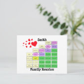 家族懇親会 ポストカード (スタンド正面)