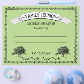 家族懇親会・収集賞状 チラシ (シングル)