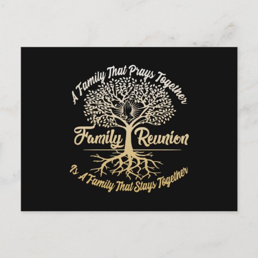 家族懇親会A家族祈一緒 ポストカード (正面)