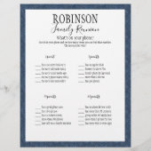 家族懇親会Whats On Your Phone Game (正面)