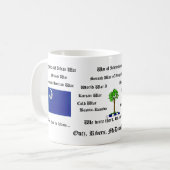 家族戦争のマグ(川を加えます) コーヒーマグカップ (正面左)