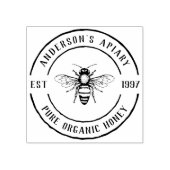 家族所有のアピラ素朴ルラウンドハニースタンプ ラバースタンプ (インプリント)