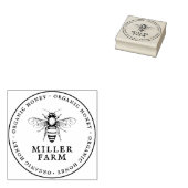 家族所有ファームラウンドアピールハニースタンプ ラバースタンプ (押印)