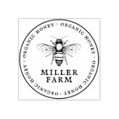 家族所有ファームラウンドアピールハニースタンプ ラバースタンプ (インプリント)