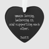 「家族手段」ハートオーナメント2022 オーナメント (裏面)