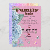 家族招待で飛ぶ 招待状 (正面/裏面)