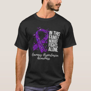 家族支援肺高血圧症認識度 Tシャツ