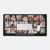 家族数々のの写真のコラージュ – 色を選択 デスクマット (キーボード&マウス)
