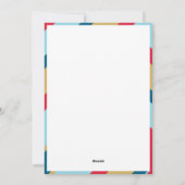 家族数々のの写真モダンのジオメトリ シーズンカード (裏面)