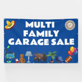 家族数々のガレージ販売バナー 横断幕 (横)